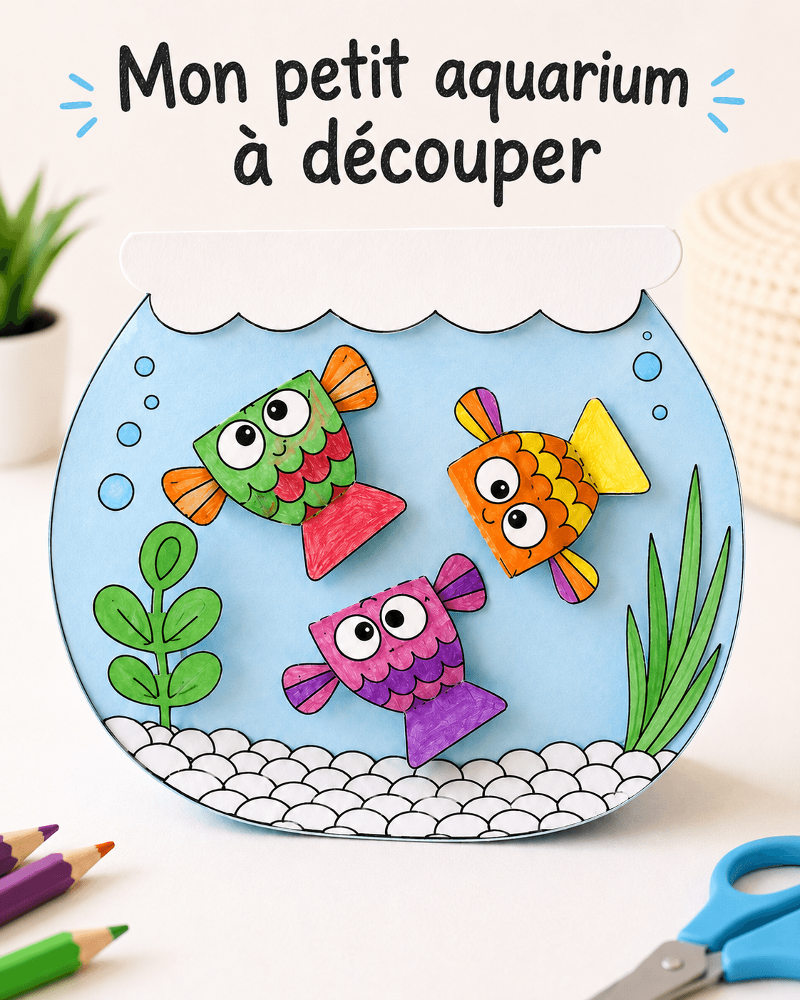 Mon petit aquarium à découper