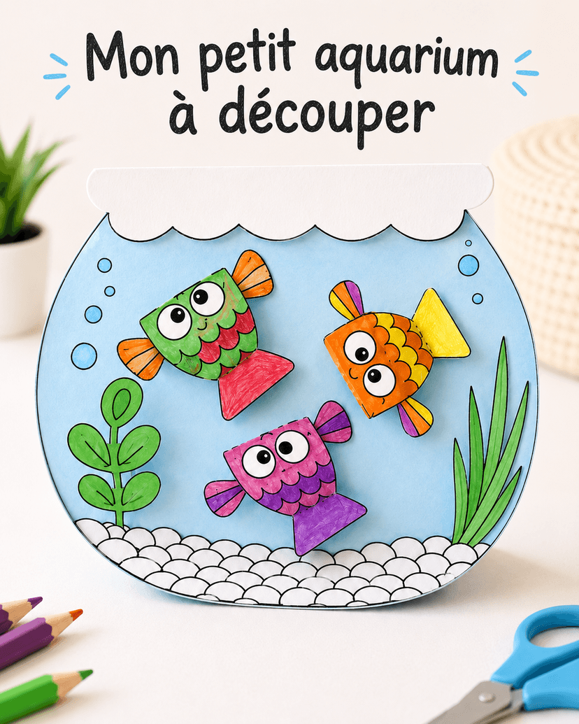 Mon petit aquarium à découper